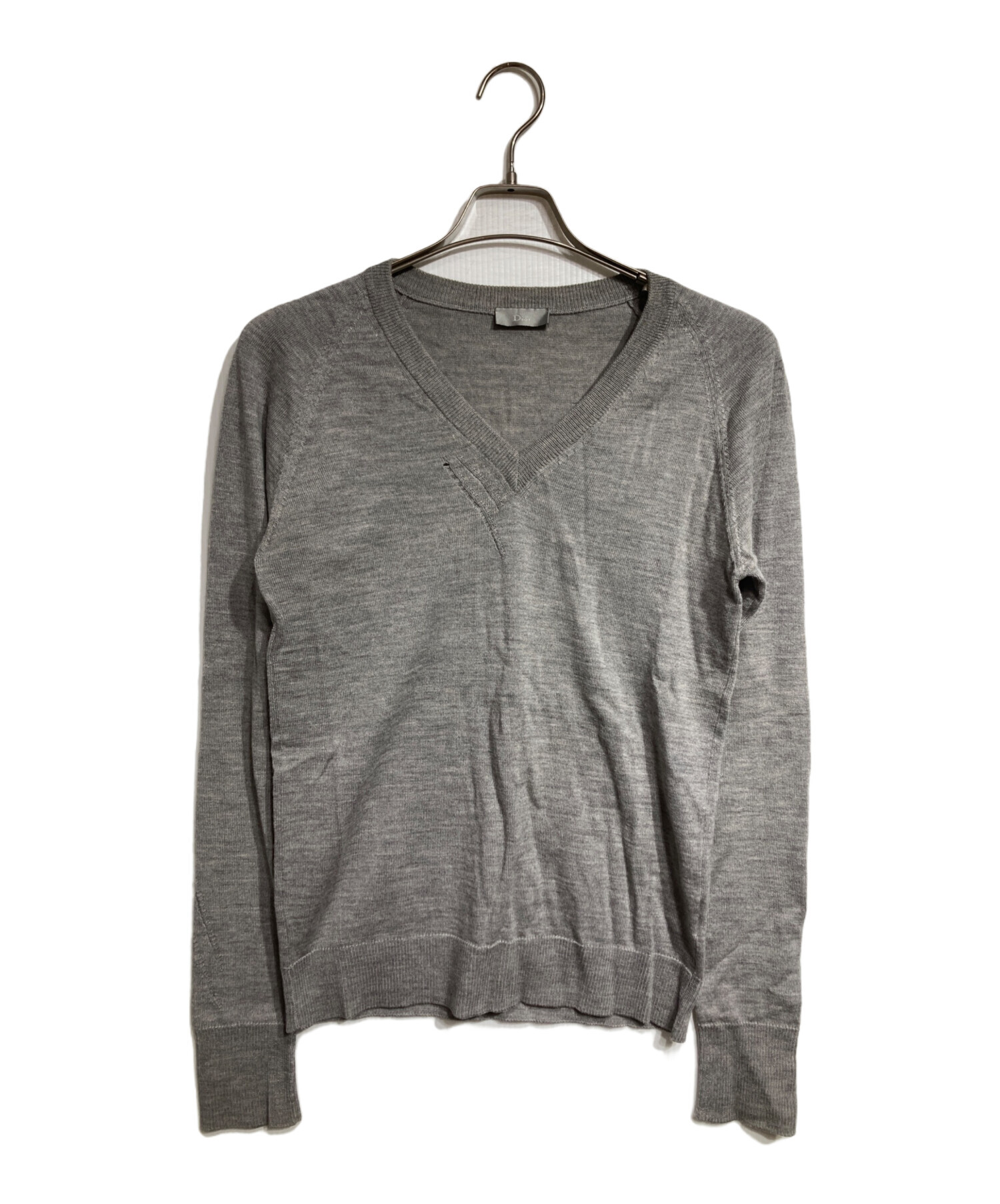 Dior Homme 05AW エディ期 クラッシュニット 爪 S グレー 中古・古着通販】Dior Homme (ディオール オム) 爪痕クラッシュ加工V