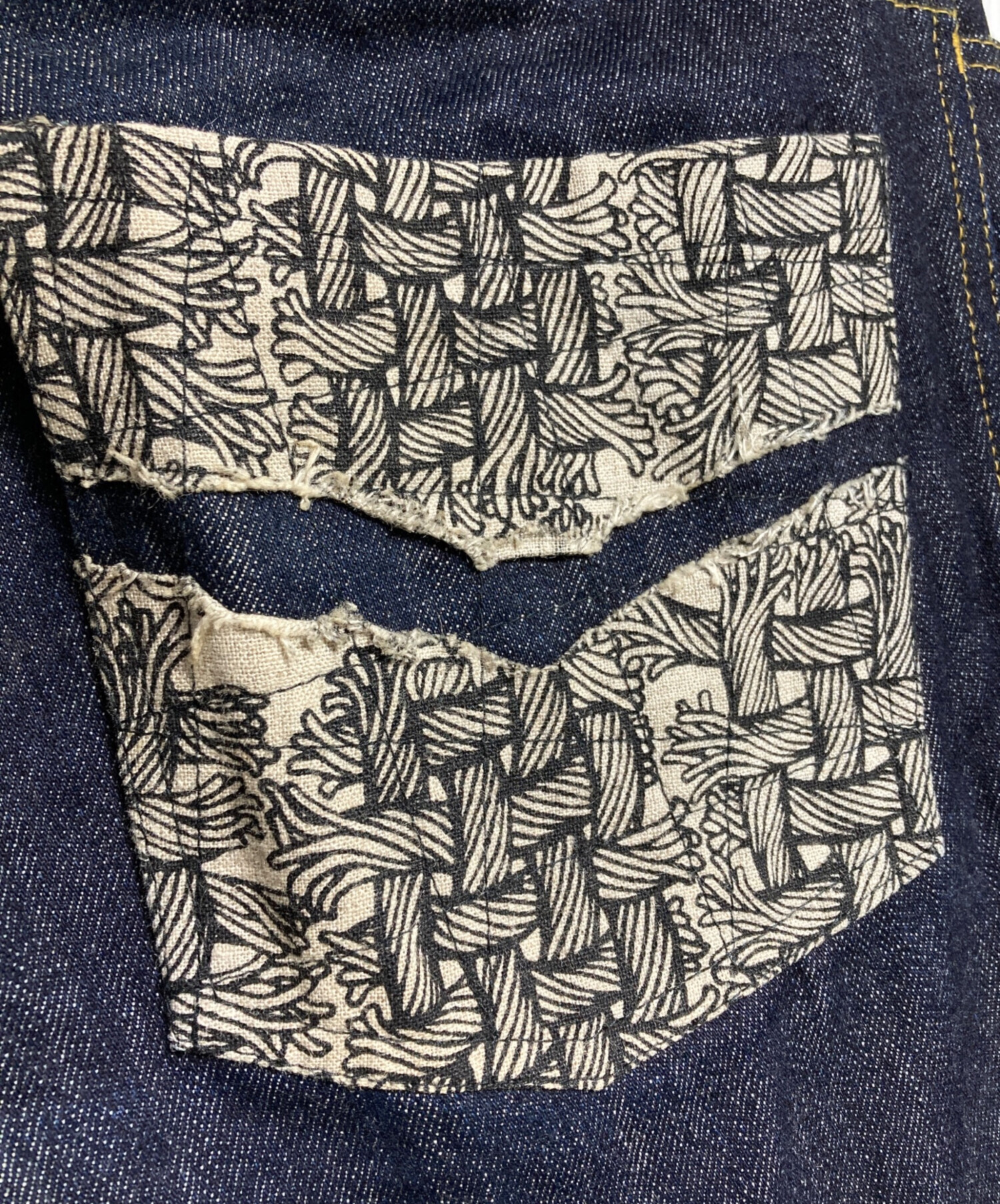 中古・古着通販】NEMETH (ネメス) ロープパッチ立体裁断デニム/Denim