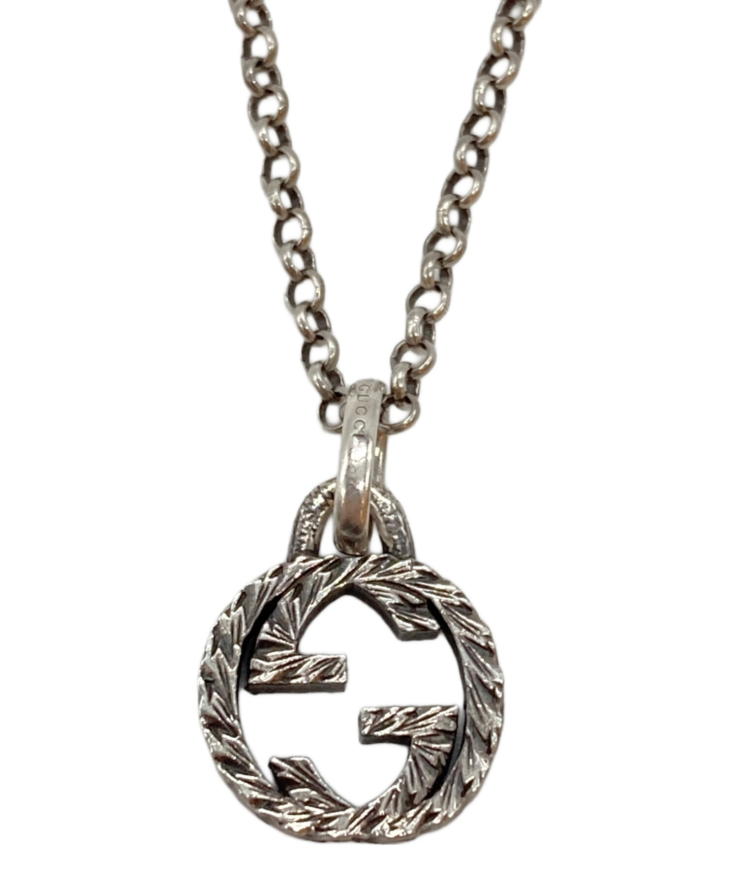 中古・古着通販】GUCCI (グッチ) GGロゴペンダントネックレス/Necklace