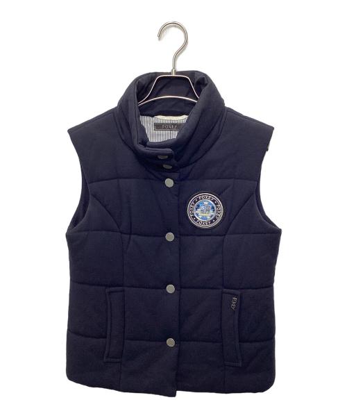 合馬公式アカウント　FOXEY BOUTIQUE フォクシー　ダウンベスト 中古・古着通販】FOXEY (フォクシー) ダウンベスト ネイビー サイズ:40