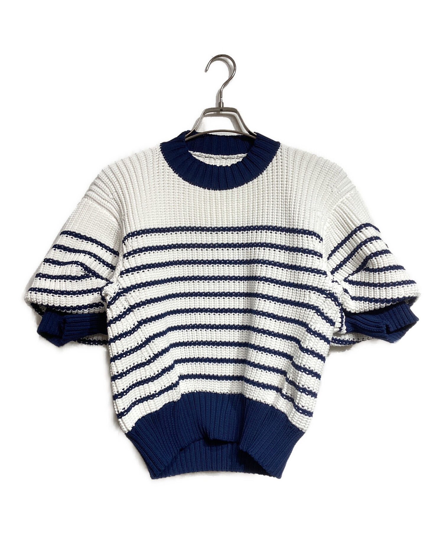 中古・古着通販】sacai (サカイ) ボリュームボーダーニット/Oversized