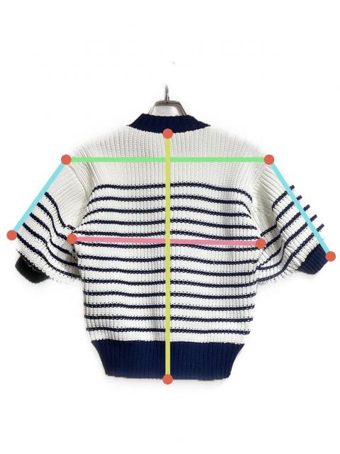 中古・古着通販】sacai (サカイ) ボリュームボーダーニット/Oversized