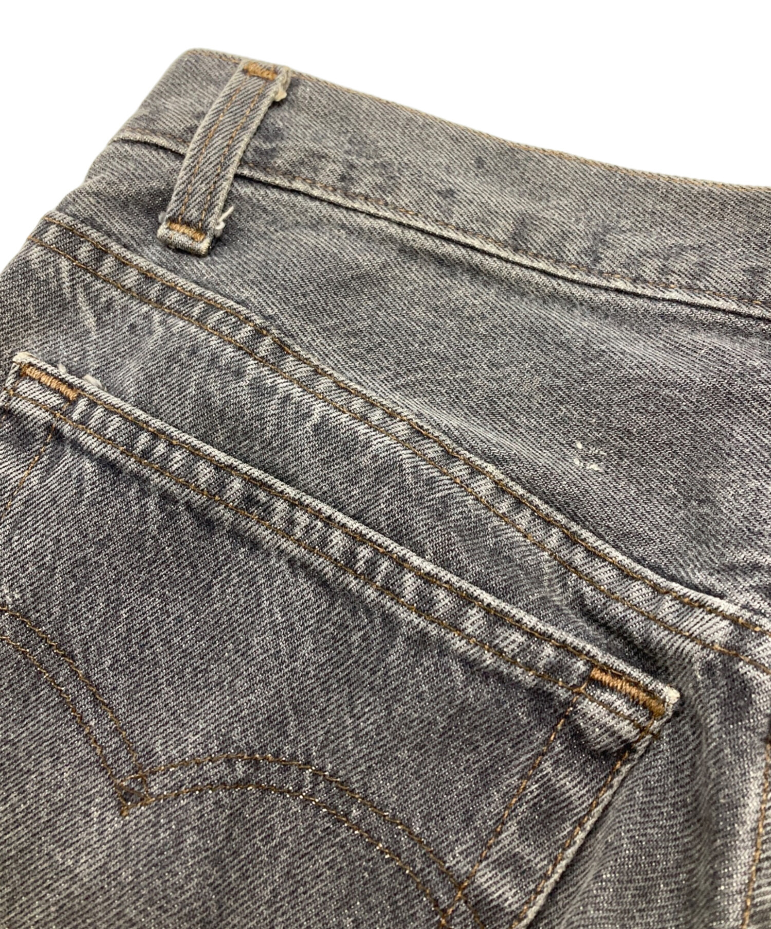 中古・古着通販】LEVI'S (リーバイス) USA製先染め501ブラックデニム