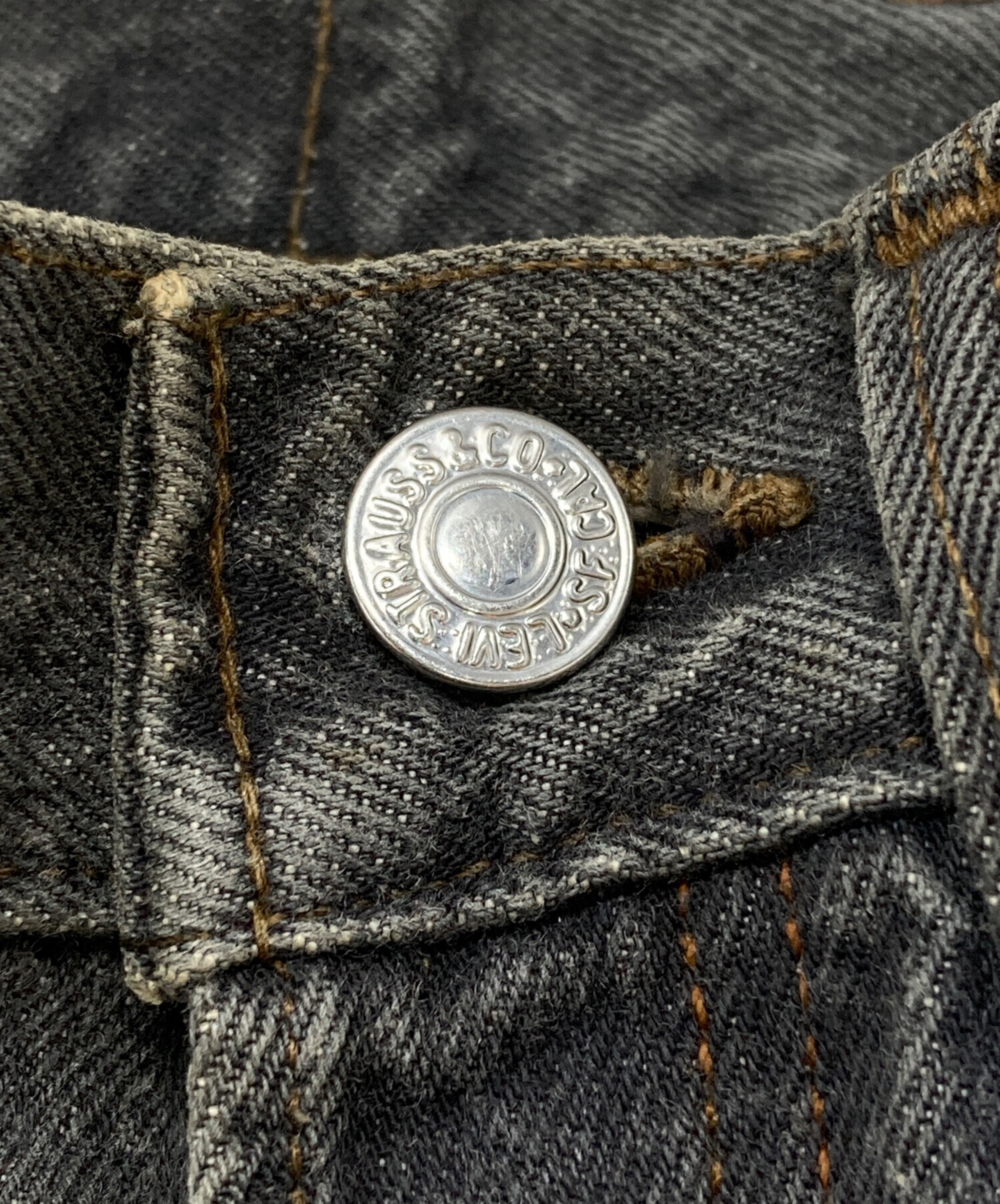 中古・古着通販】LEVI'S (リーバイス) USA製先染め501ブラックデニム