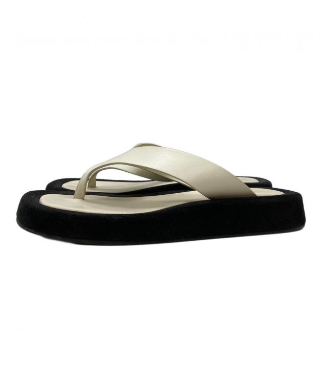 【極美品】THE ROW ザ・ロウ　ギンザサンダル　37 24㎝ 中古・古着通販】THE ROW (ザ ロウ) GINZAサンダル/sandals アイボリー