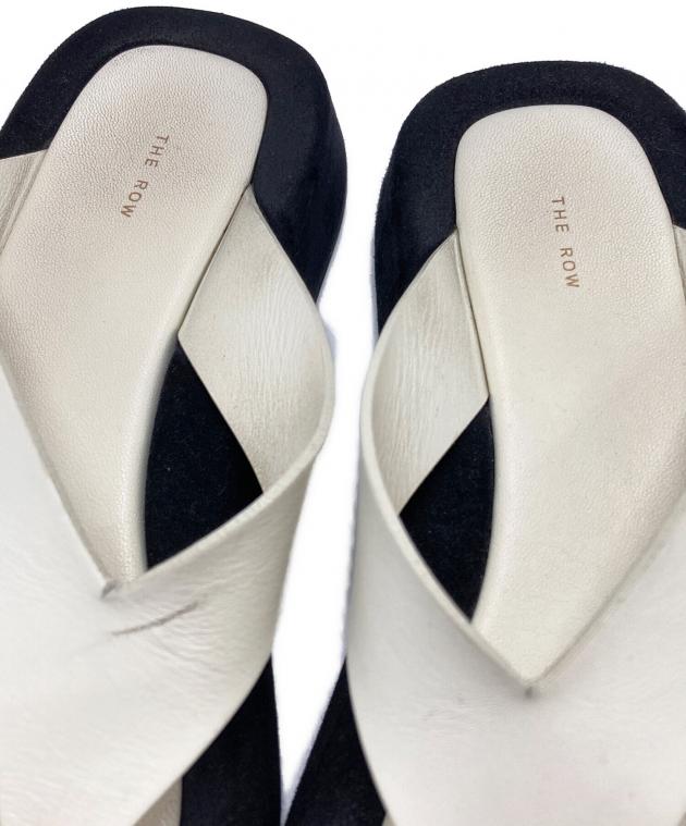 THE ROW GINZA 37 美品 中古・古着通販】THE ROW (ザ ロウ) GINZAサンダル/sandals アイボリー
