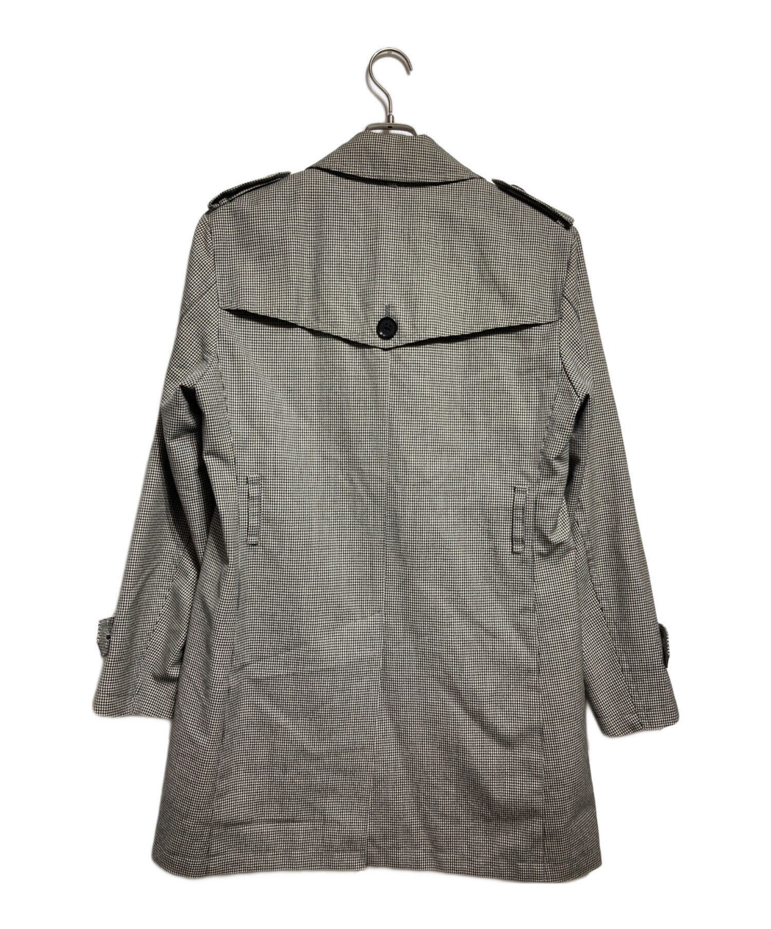 BURBERRY BLACK LABEL グレー トレンチコート Lサイズ 中古・古着通販】BURBERRY BLACK LABEL (バーバリーブラックレーベル