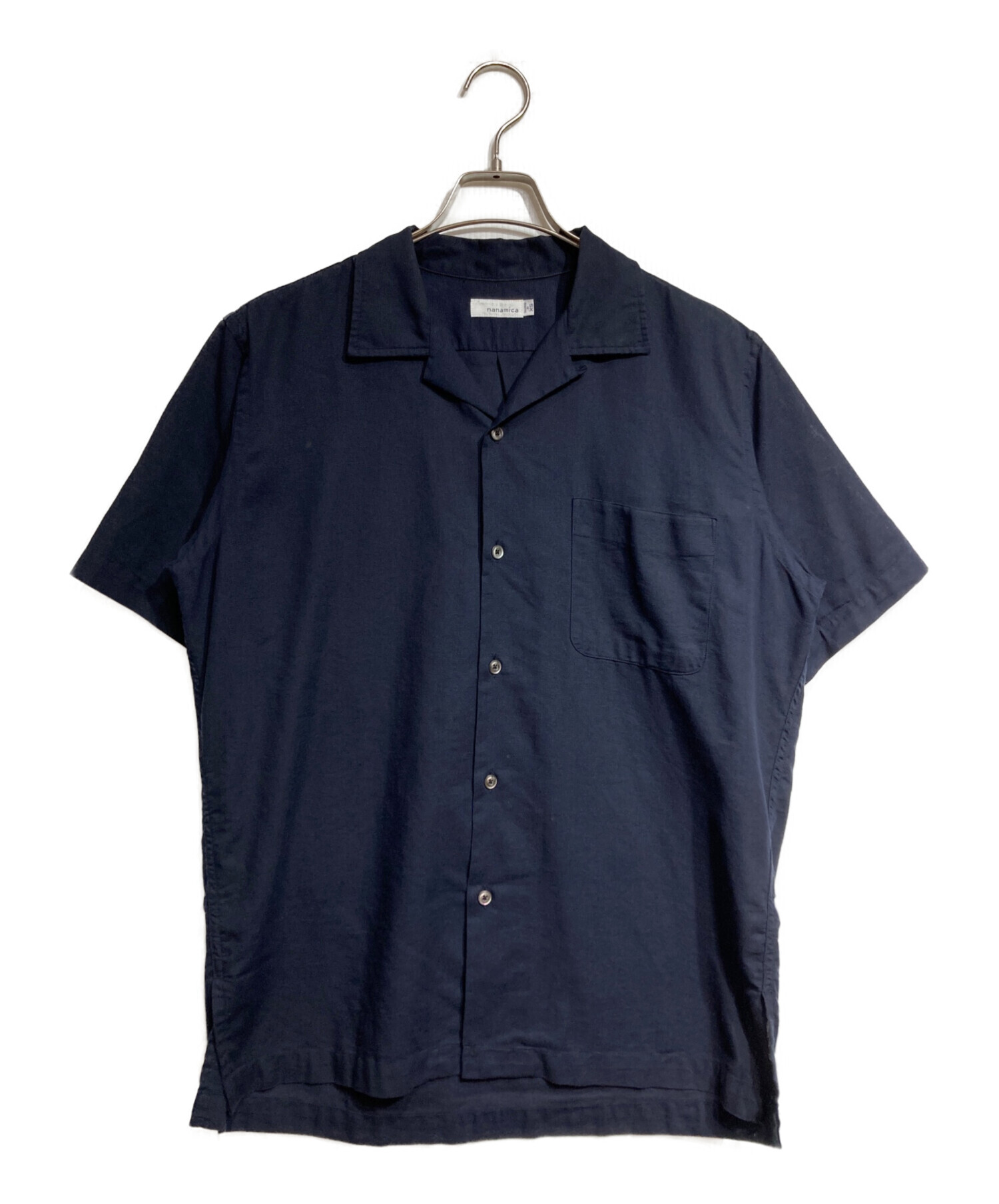中古・古着通販】nanamica (ナナミカ) OPEN COLLAR PANAMA S/S SHIRT