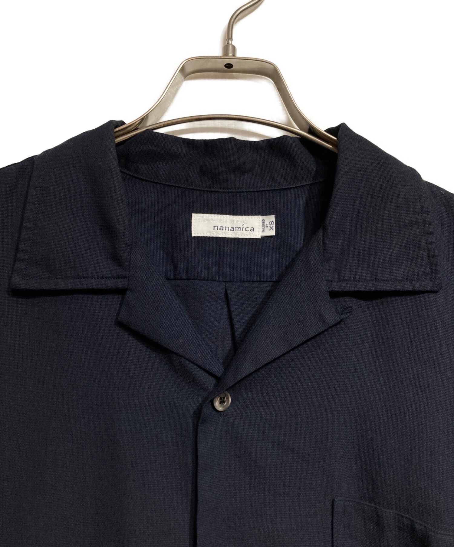 中古・古着通販】nanamica (ナナミカ) OPEN COLLAR PANAMA S/S SHIRT