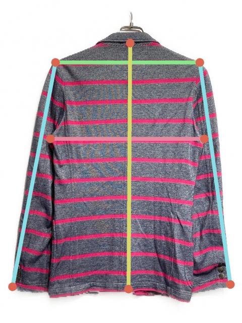 ★pdm★　ボーダージャケット　コムデギャルソン 中古・古着通販】COMME des GARCONS HOMME (コムデギャルソン オム