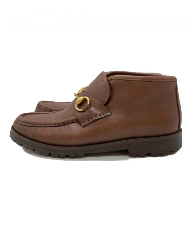 中古・古着通販】GUCCI (グッチ) ホースビットチャッカブーツ/horsebit