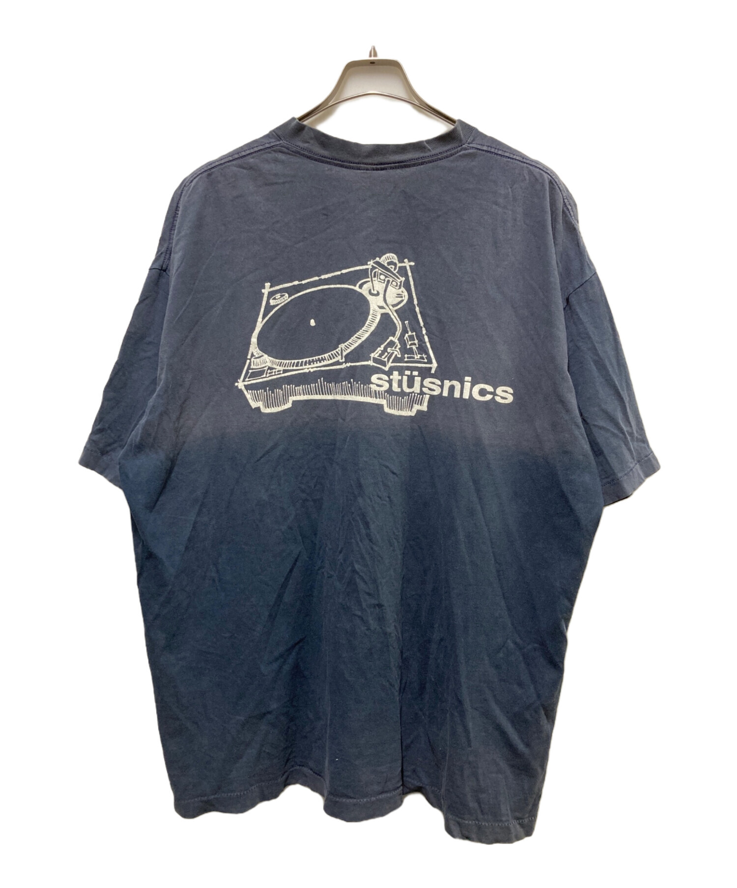 中古・古着通販】stussy (ステューシー) STUSNICS RECORD Tee ネイビー