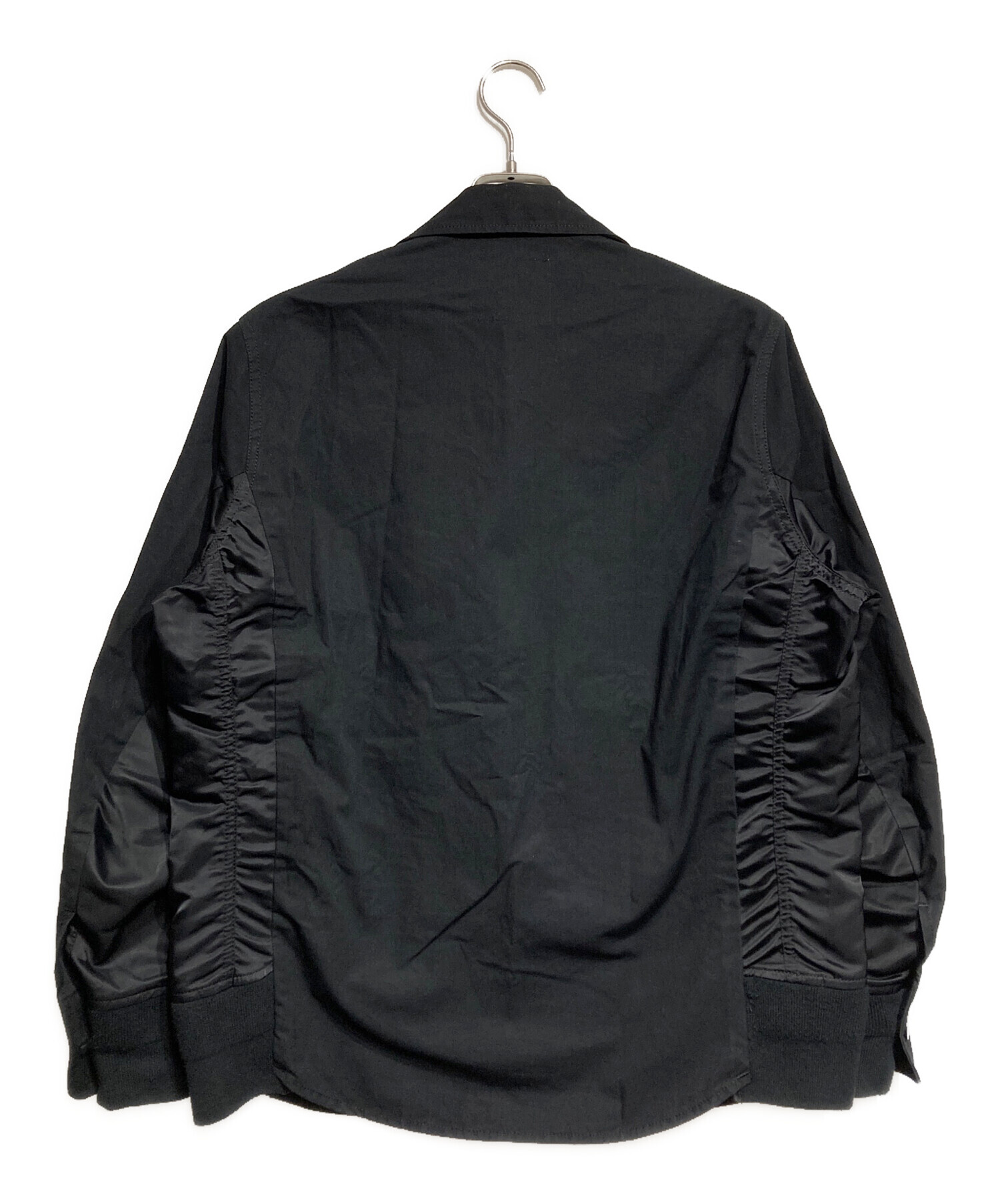 sacai サカイ ブラウス M 黒 【古着】【中古】【送料無料】 sacai - sacai サカイ ブラウス M 黒 【古着】【中古】【送料無料】の