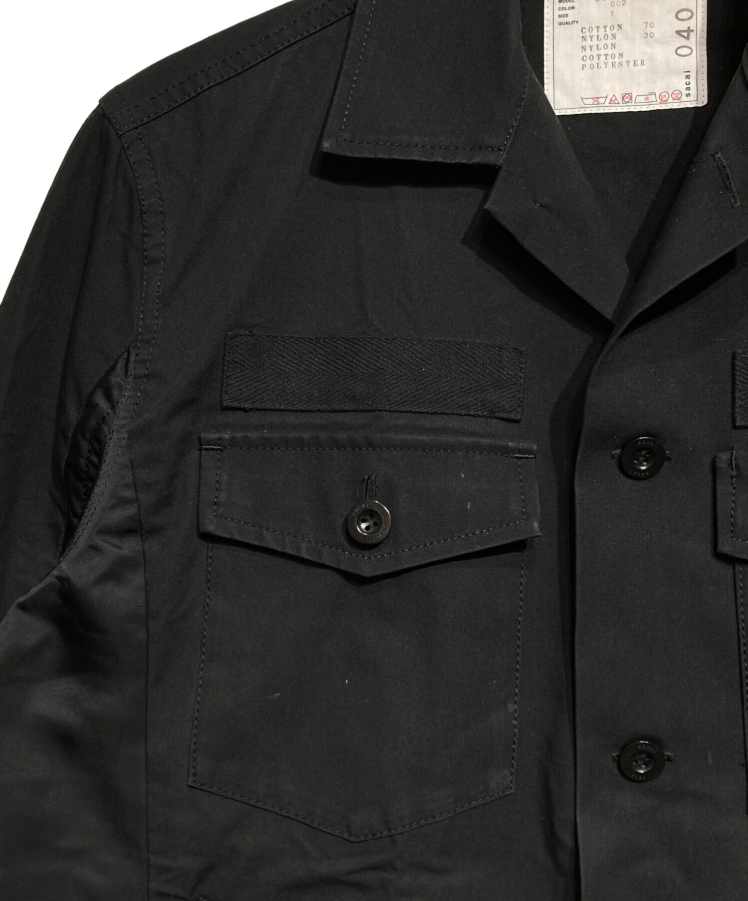 中古・古着通販】sacai (サカイ) Cotton Oxford x Nylon Twill Shirt