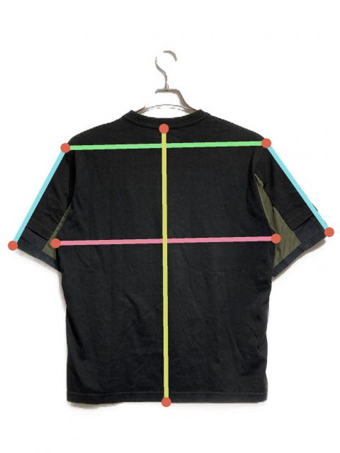 【sacai】切り替え カットソー 中古・古着通販】sacai (サカイ) 切替カットソー/Mixed-material top