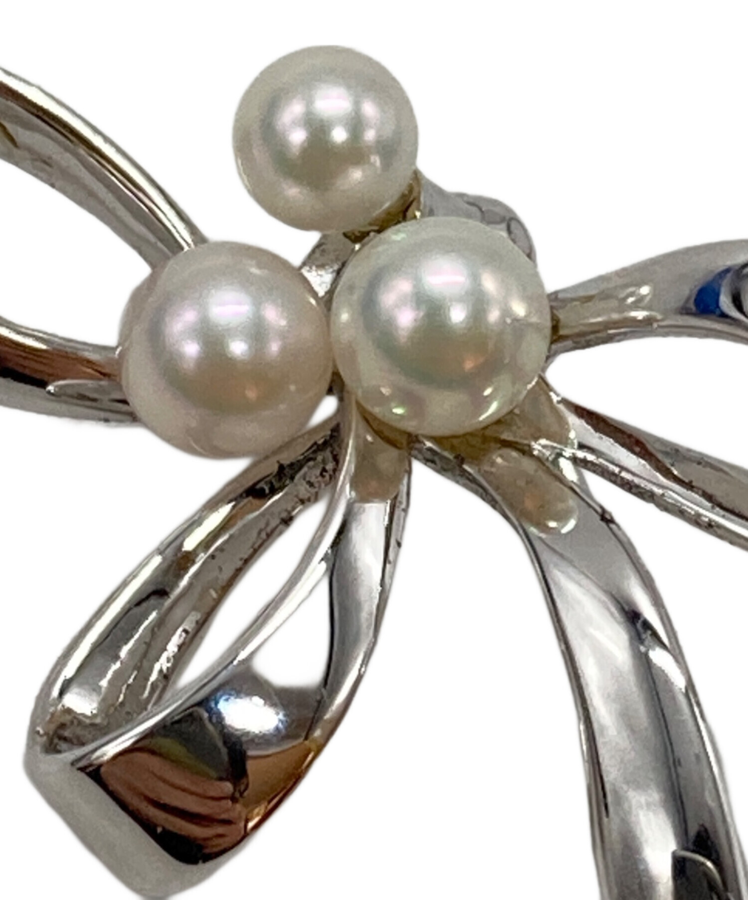 中古・古着通販】MIKIMOTO (ミキモト) パールリボンブローチ/Pearl