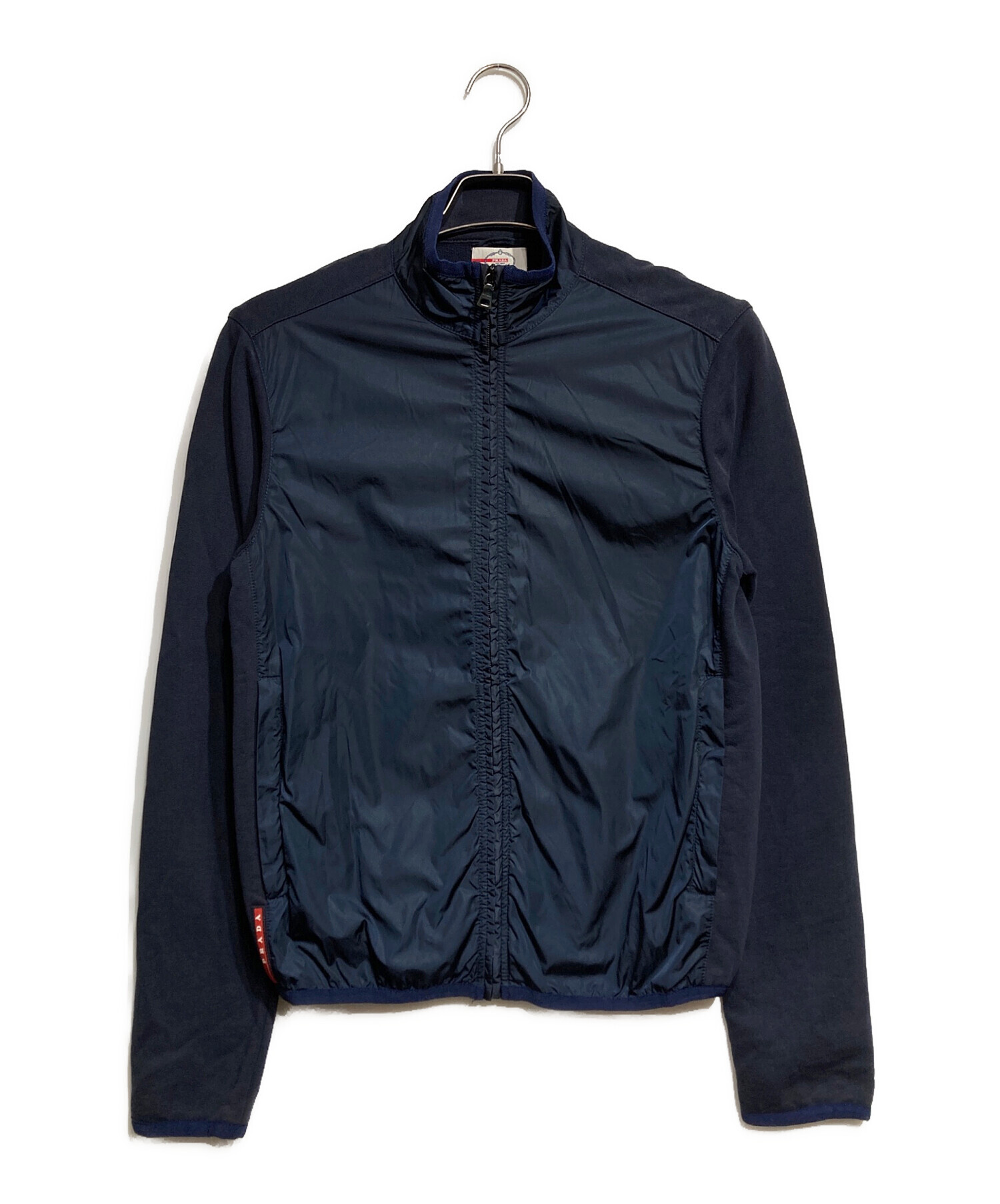 ロ*ク様 PRADA トラックジャケット M 中古・古着通販】PRADA (プラダ) ナイロン×スウェット切替トラック