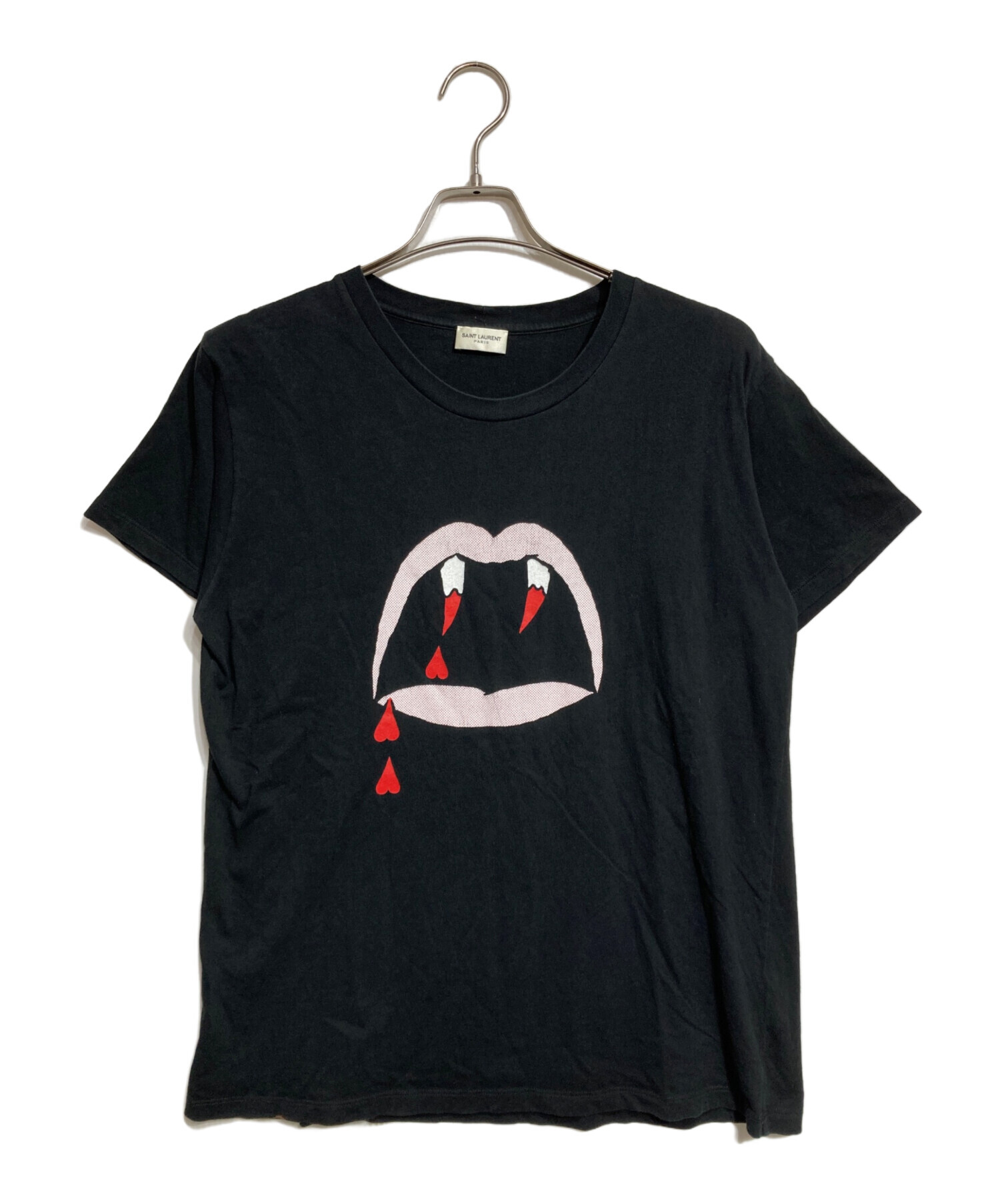 Saint Laurent Parisブラッドラスター Tシャツ 中古・古着通販】Saint Laurent Paris (サンローランパリ) Blood