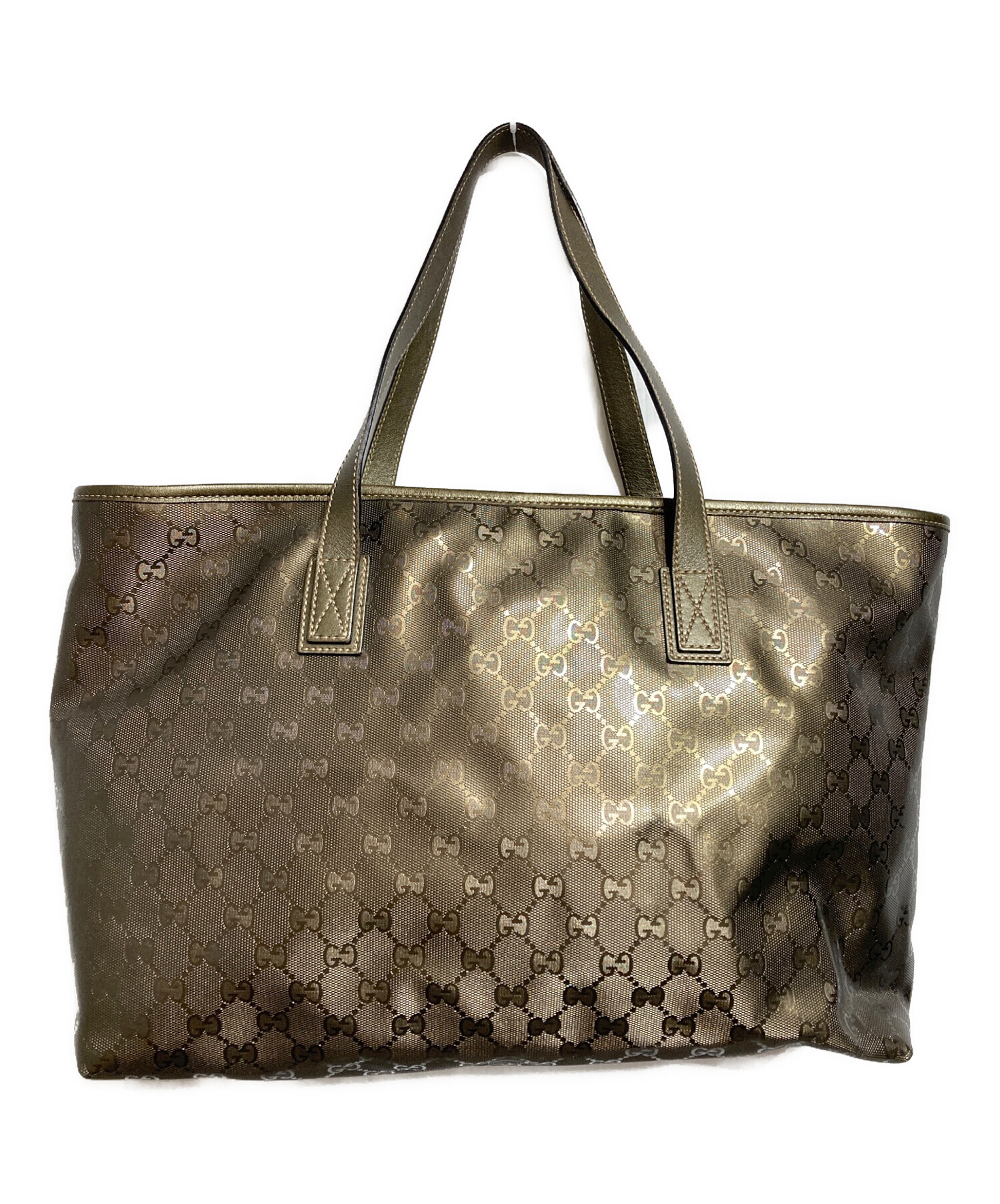 『格安』GUCCI(グッチ)トートバッグ PVC GGスプリーム 中古・古着通販】GUCCI (グッチ) GGスプリームPVCトートバッグ/Gucci