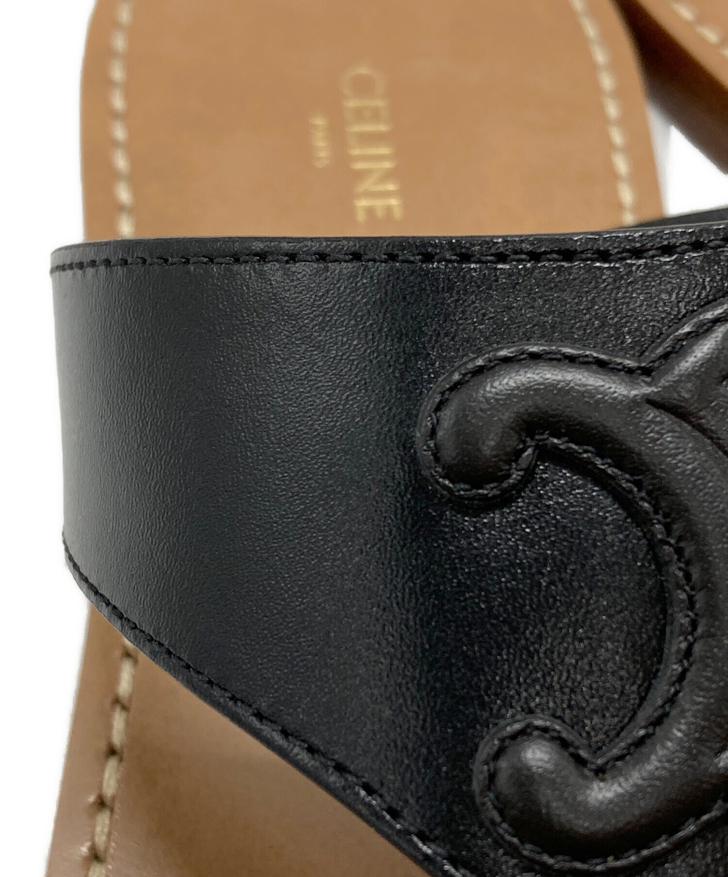 中古・古着通販】CELINE (セリーヌ) トリオンフフラットサンダル