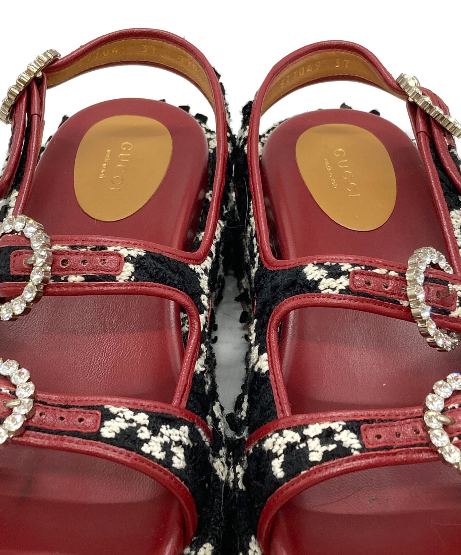 中古・古着通販】GUCCI (グッチ) GGツイード プラットフォーム