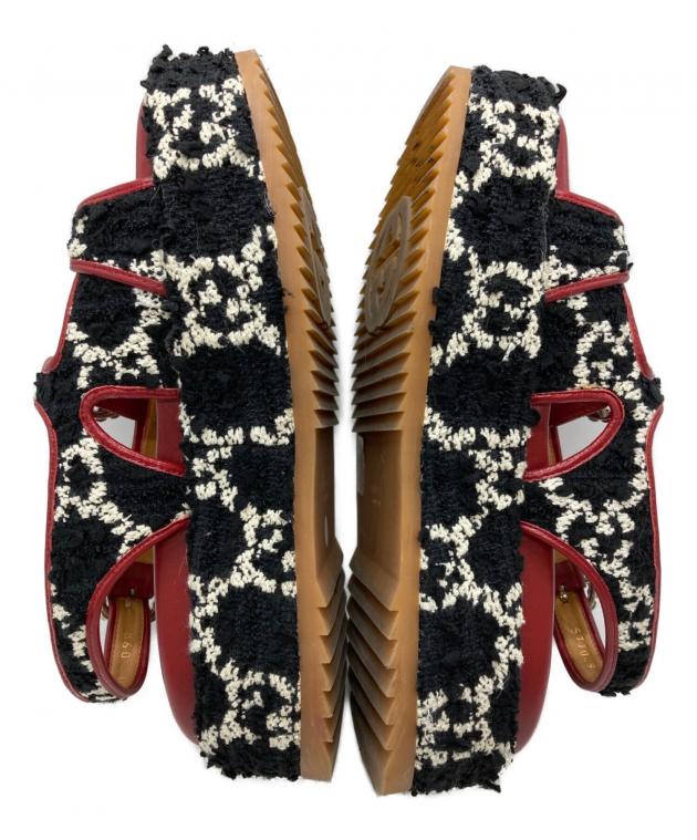 中古・古着通販】GUCCI (グッチ) GGツイード プラットフォーム