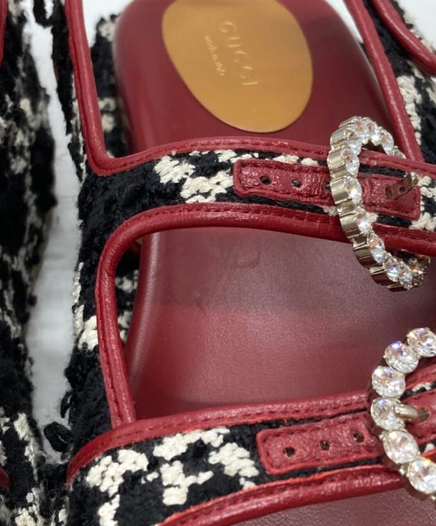 中古・古着通販】GUCCI (グッチ) GGツイード プラットフォーム