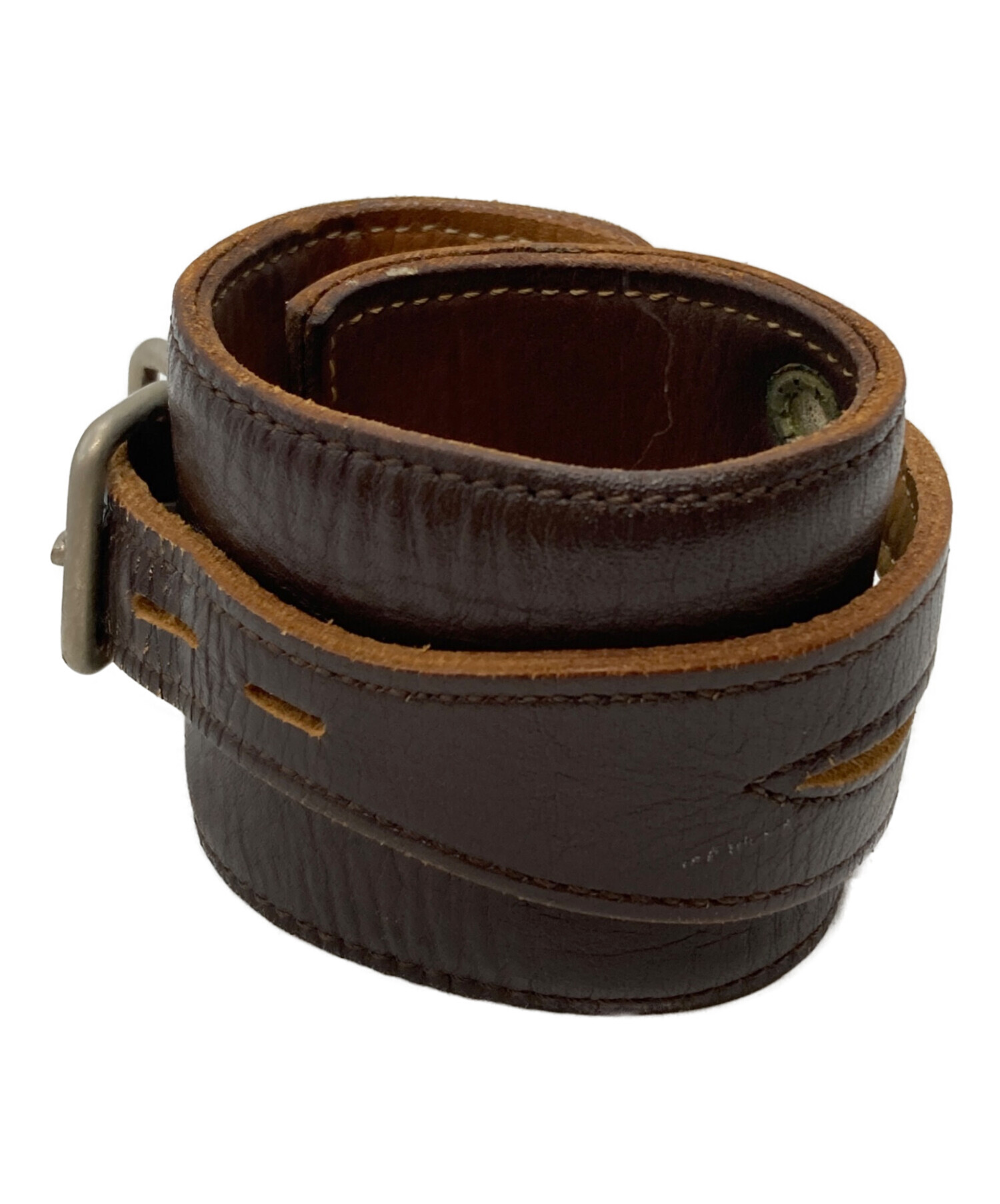 AFFA レザーリストバンド 中古・古着通販】AFFA (エーエフエフエー) レザーバングル/Leather