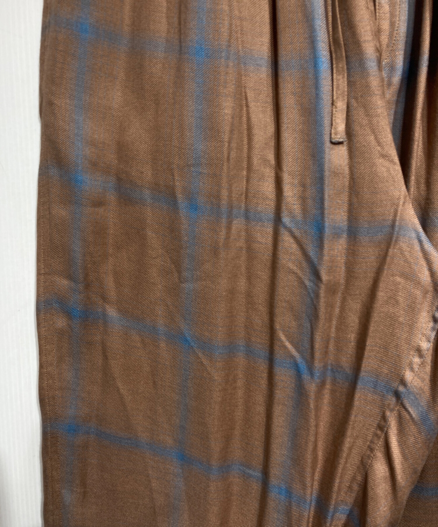 中古・古着通販】YOKE (ヨーク) RAYON WOOL OMBRE PLAID EASY PANTS