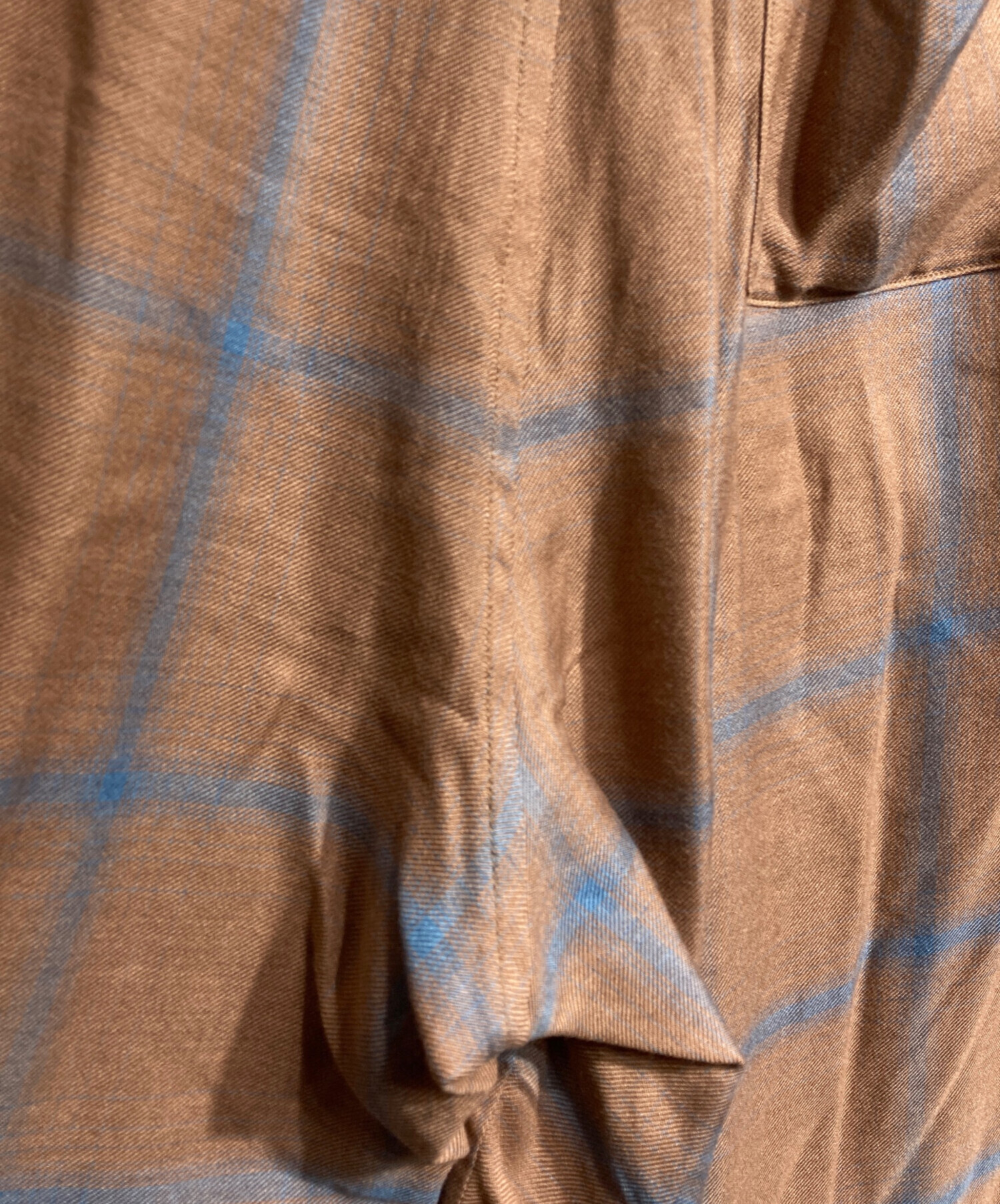 中古・古着通販】YOKE (ヨーク) RAYON WOOL OMBRE PLAID EASY PANTS