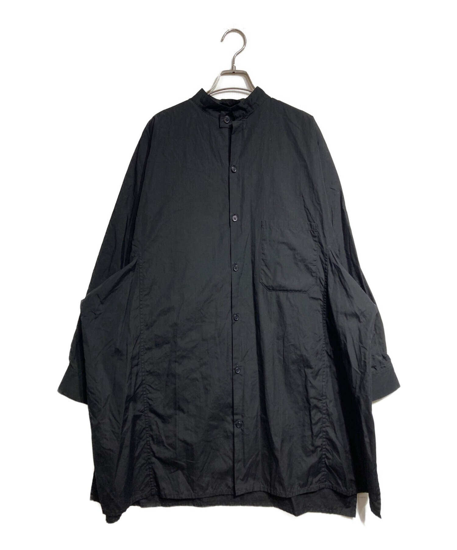 中古・古着通販】Y's (ワイズ) バックロゴスタンドカラーロングシャツ