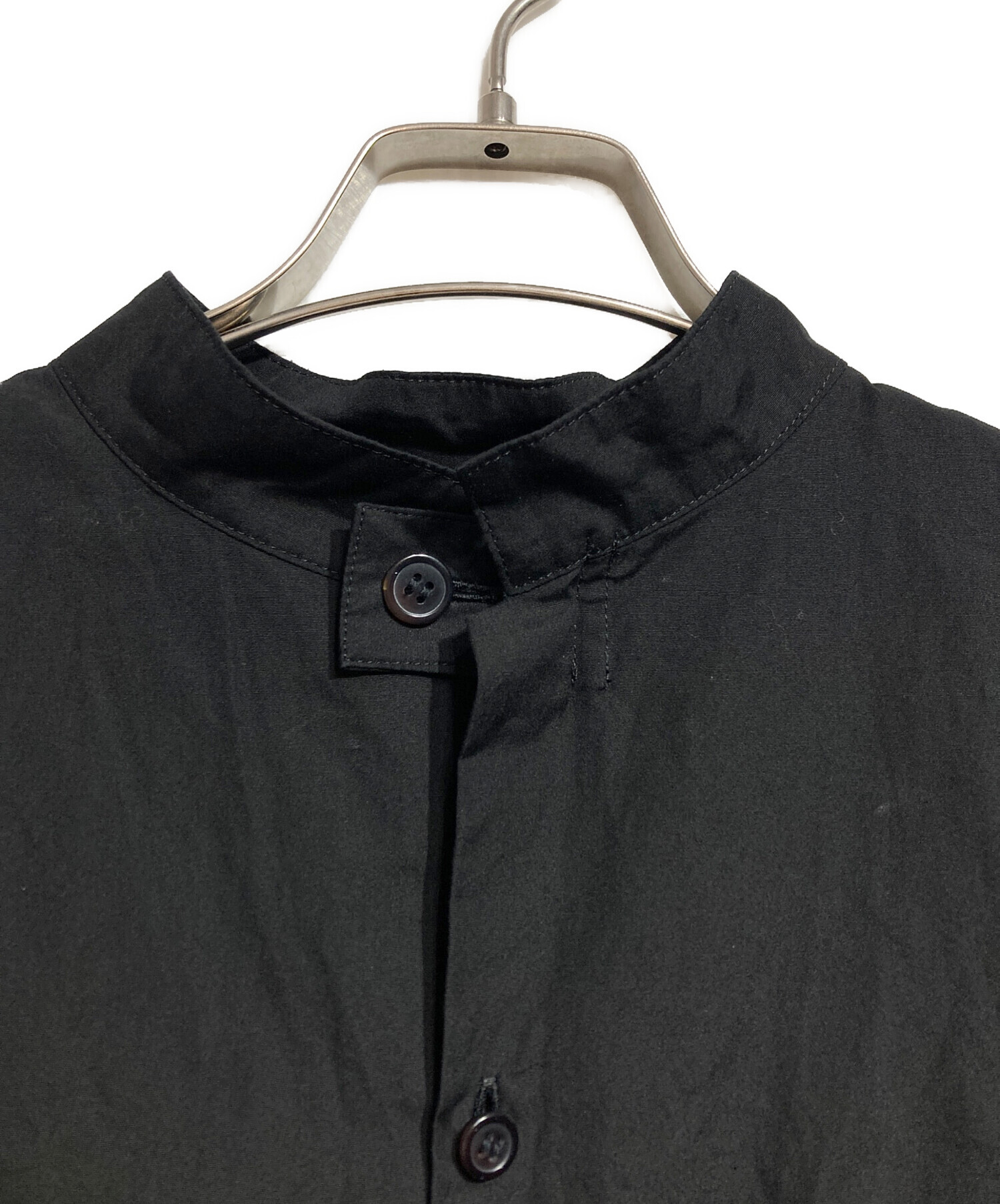 中古・古着通販】Y's (ワイズ) バックロゴスタンドカラーロングシャツ
