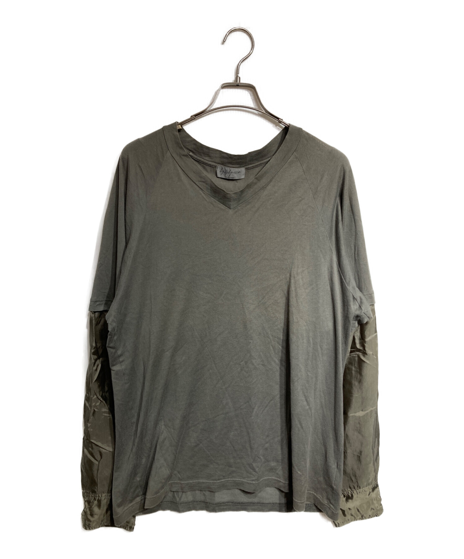 Yohji Yamamotoビンテージカットソー 中古・古着通販】YOHJI YAMAMOTO (ヨウジヤマモト) Vネックネイヤード