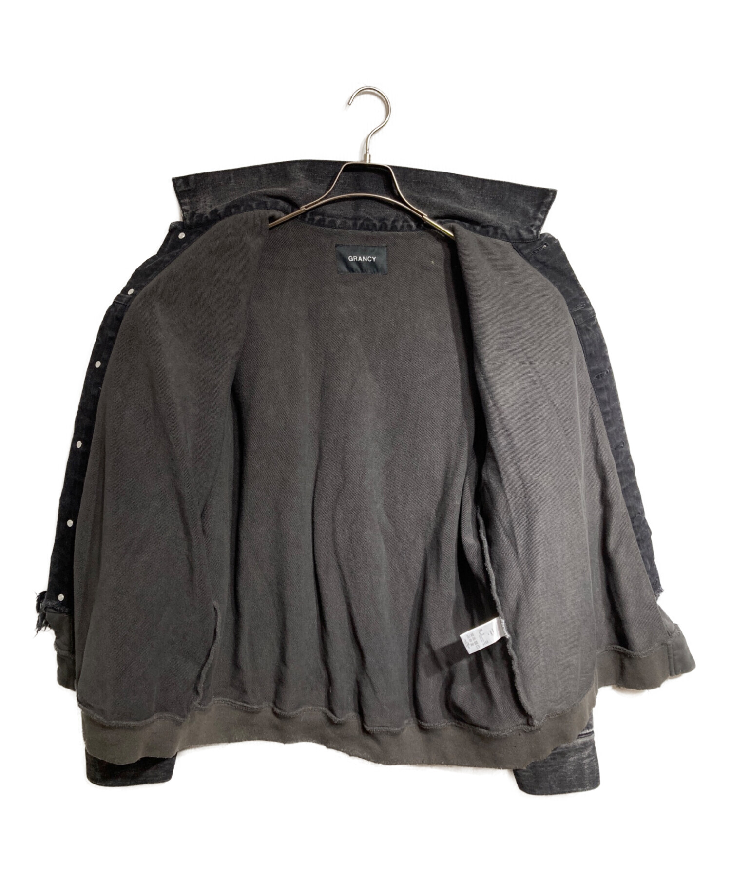 中古・古着通販】GRANCY (グランシー) Sweat Docking Design Damage