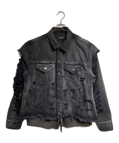 中古・古着通販】GRANCY (グランシー) Sweat Docking Design Damage