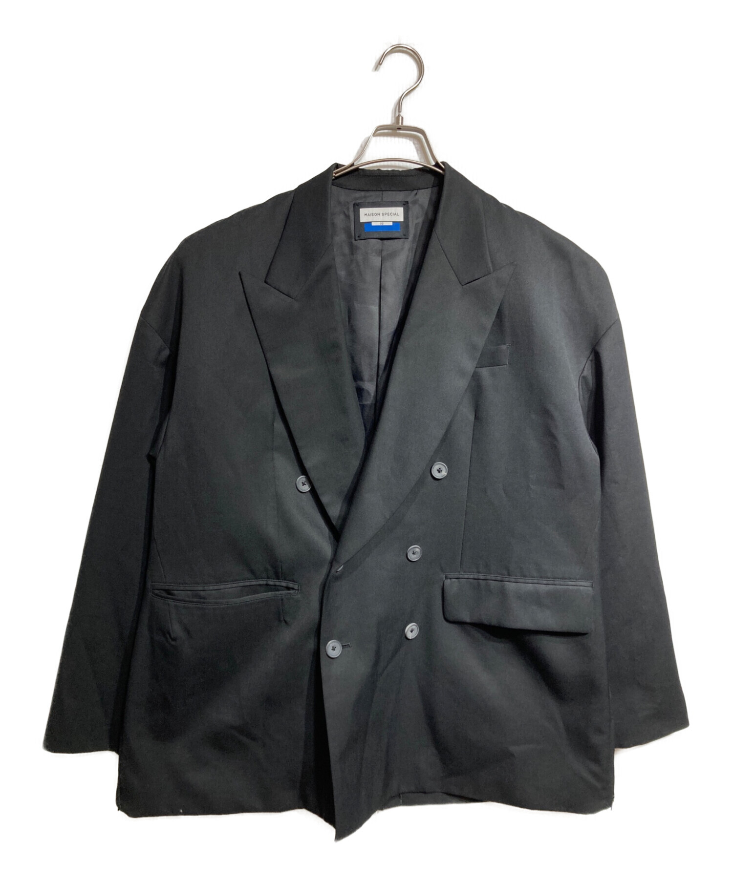 中古・古着通販】Wool Mix Gabardine Prime-Over Peaked Lapel Doubl 