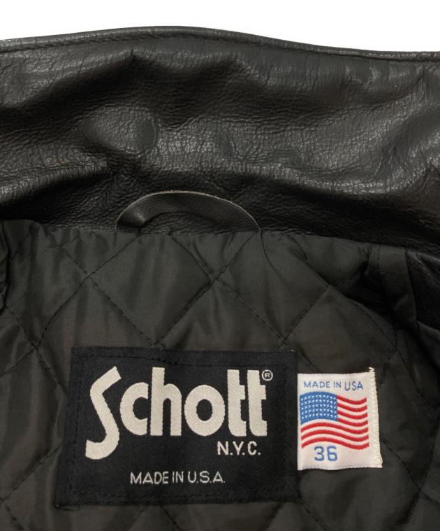 中古・古着通販】Schott (ショット) 637シングルライダースジャケット