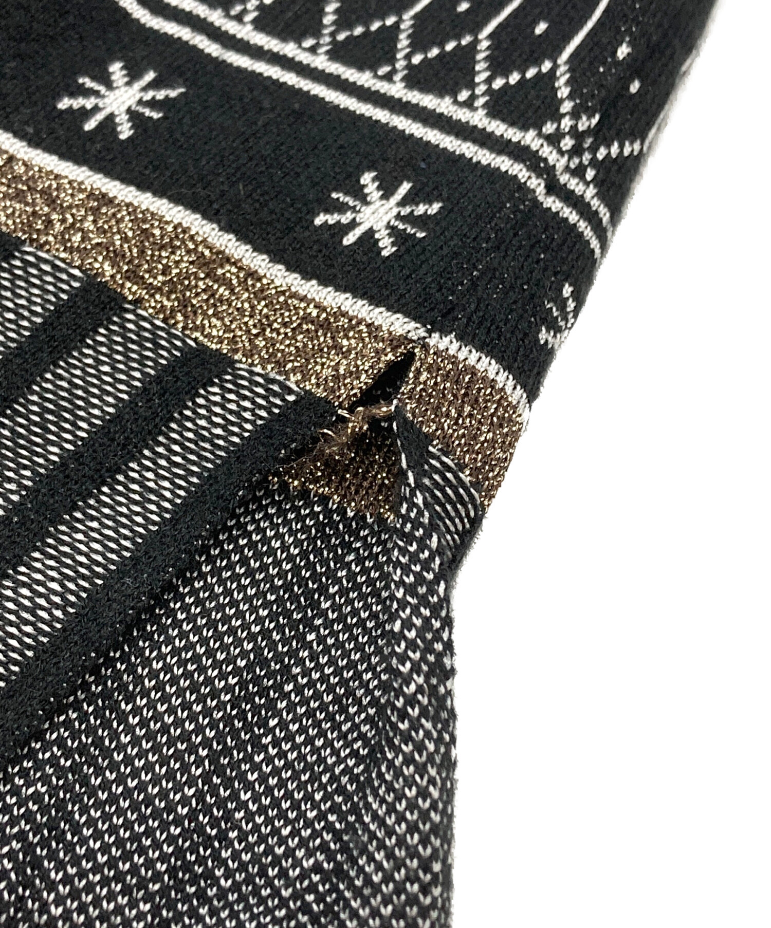 中古・古着通販】rurumu (ルルムウ) tribal tattoo knit tops 