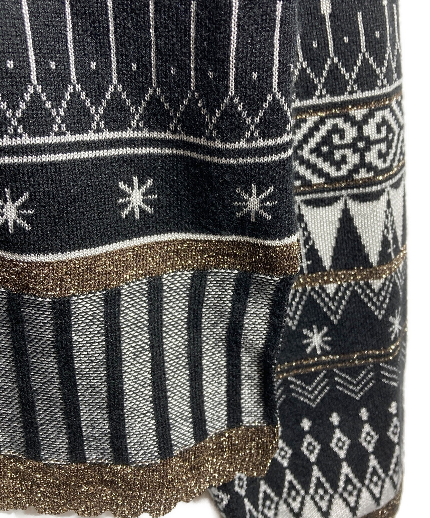 中古・古着通販】rurumu (ルルムウ) tribal tattoo knit tops 