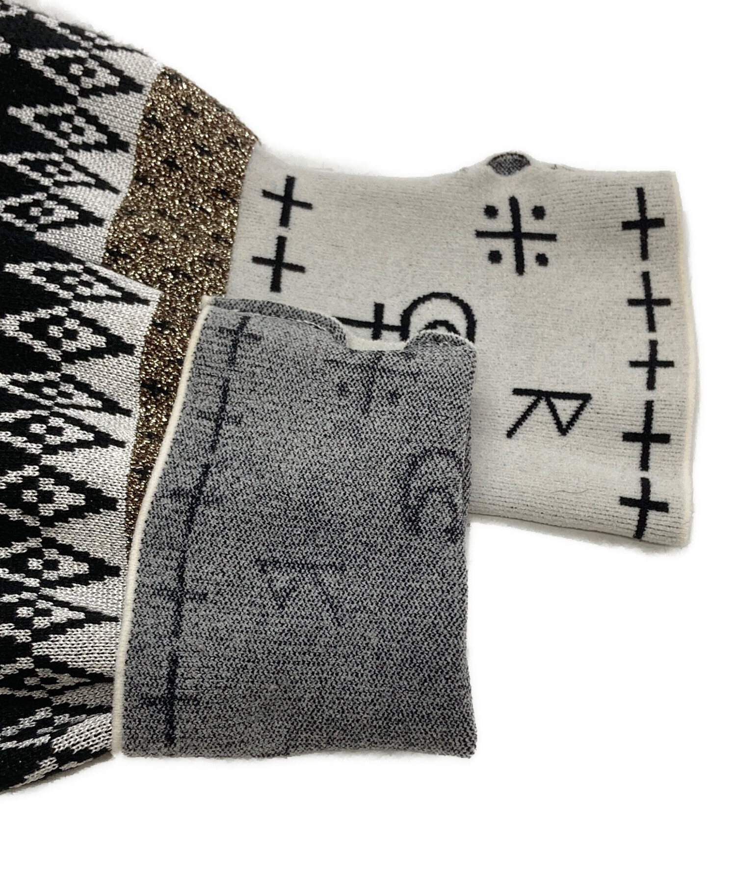 中古・古着通販】rurumu (ルルムウ) tribal tattoo knit tops