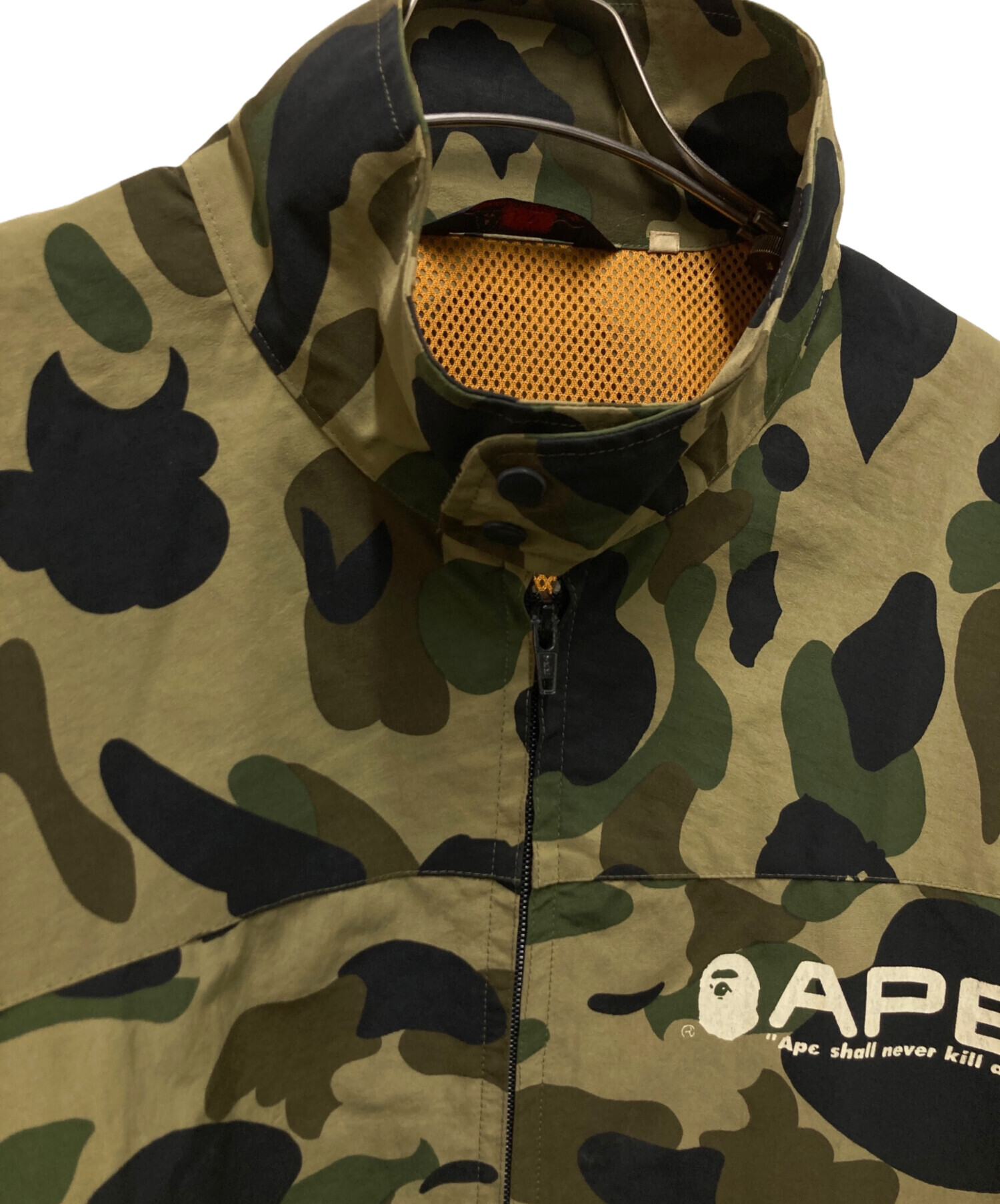 よ*あ様 【激レア】A BATHING APE キルティングジャケット カモ柄 中古・古着通販】A BATHING APE (アベイシングエイプ) 1stカモレイン