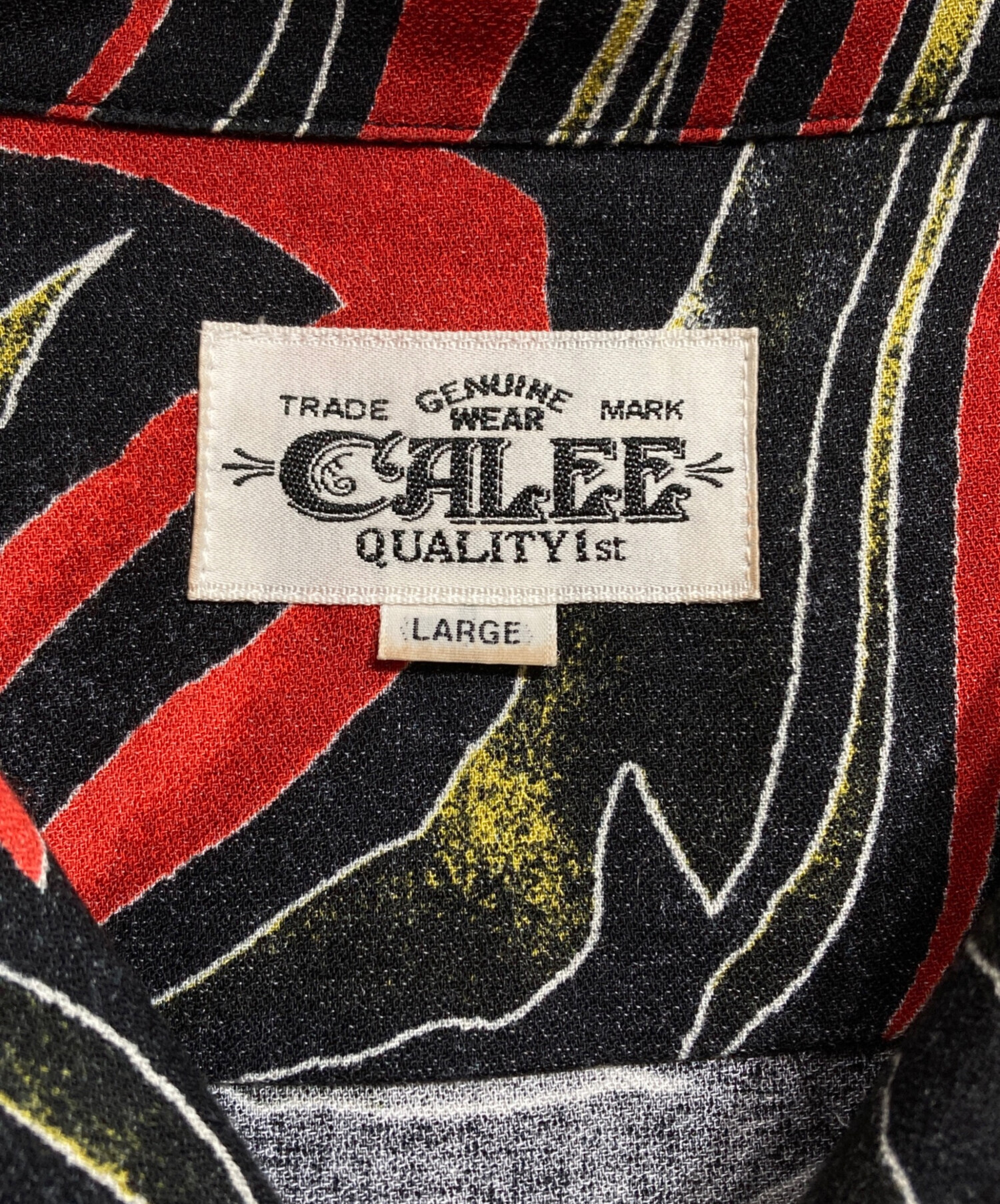 中古・古着通販】CALEE (キャリー) CAMO PATTERN OPEN COLLAR SH
