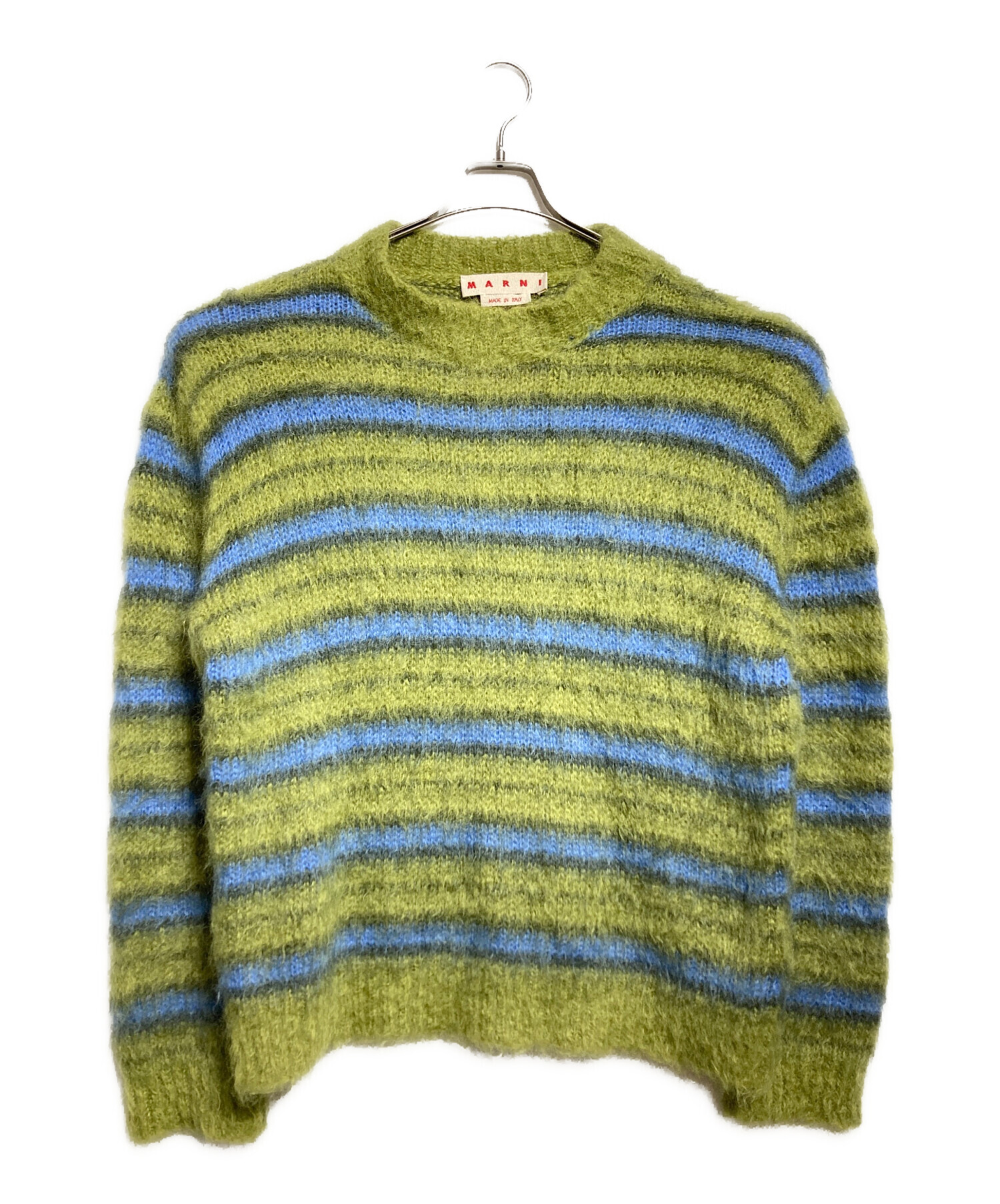 中古・古着通販】MARNI (マルニ) ブラッシュドモヘアストライプニット