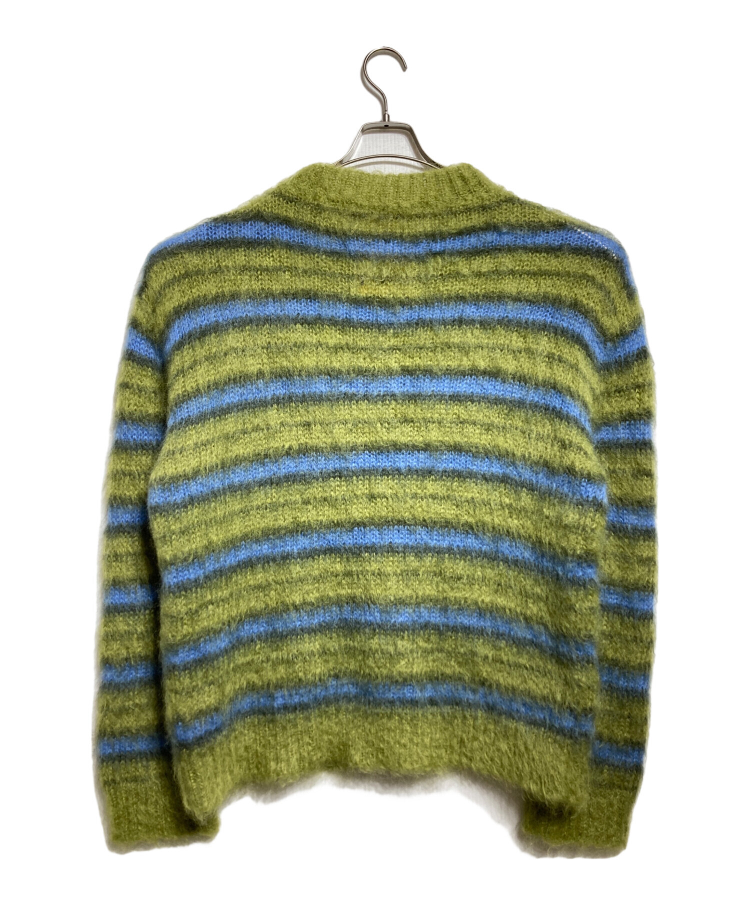 新品未使用　MARNI　mohair モヘア　マルニ ドット柄　ニット　セーター 中古・古着通販】MARNI (マルニ) ブラッシュドモヘアストライプニット
