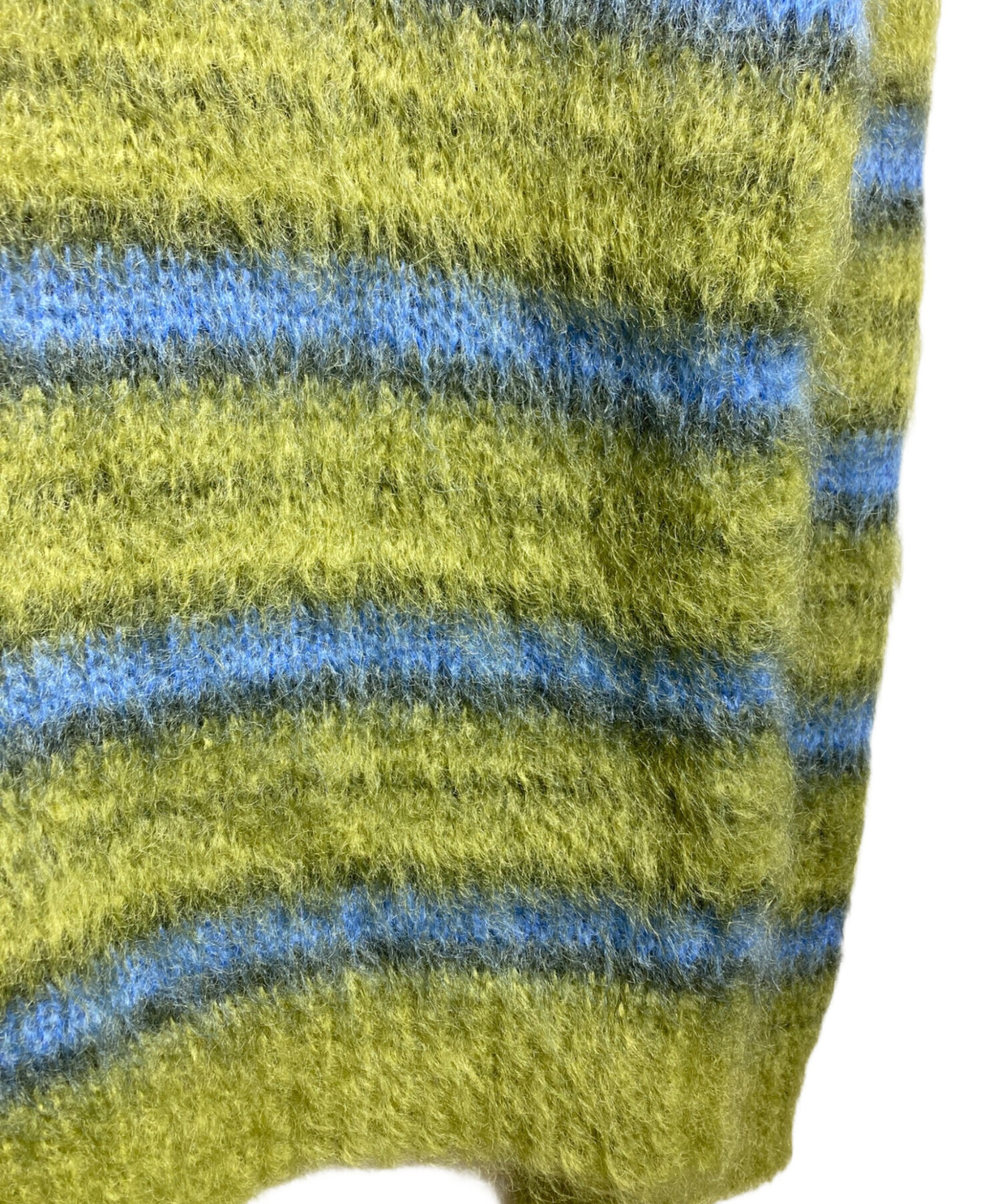 中古・古着通販】MARNI (マルニ) ブラッシュドモヘアストライプニット