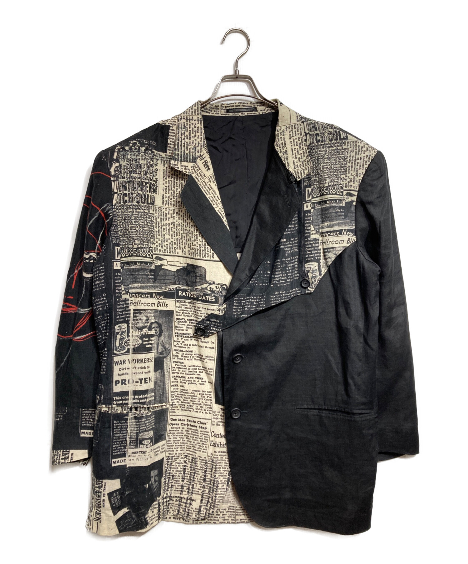 ヨウジヤマモト プールオム 93AW 千鳥柄 ウールシャツ ジャケット 中古・古着通販】Yohji Yamamoto pour homme (ヨウジヤマモト