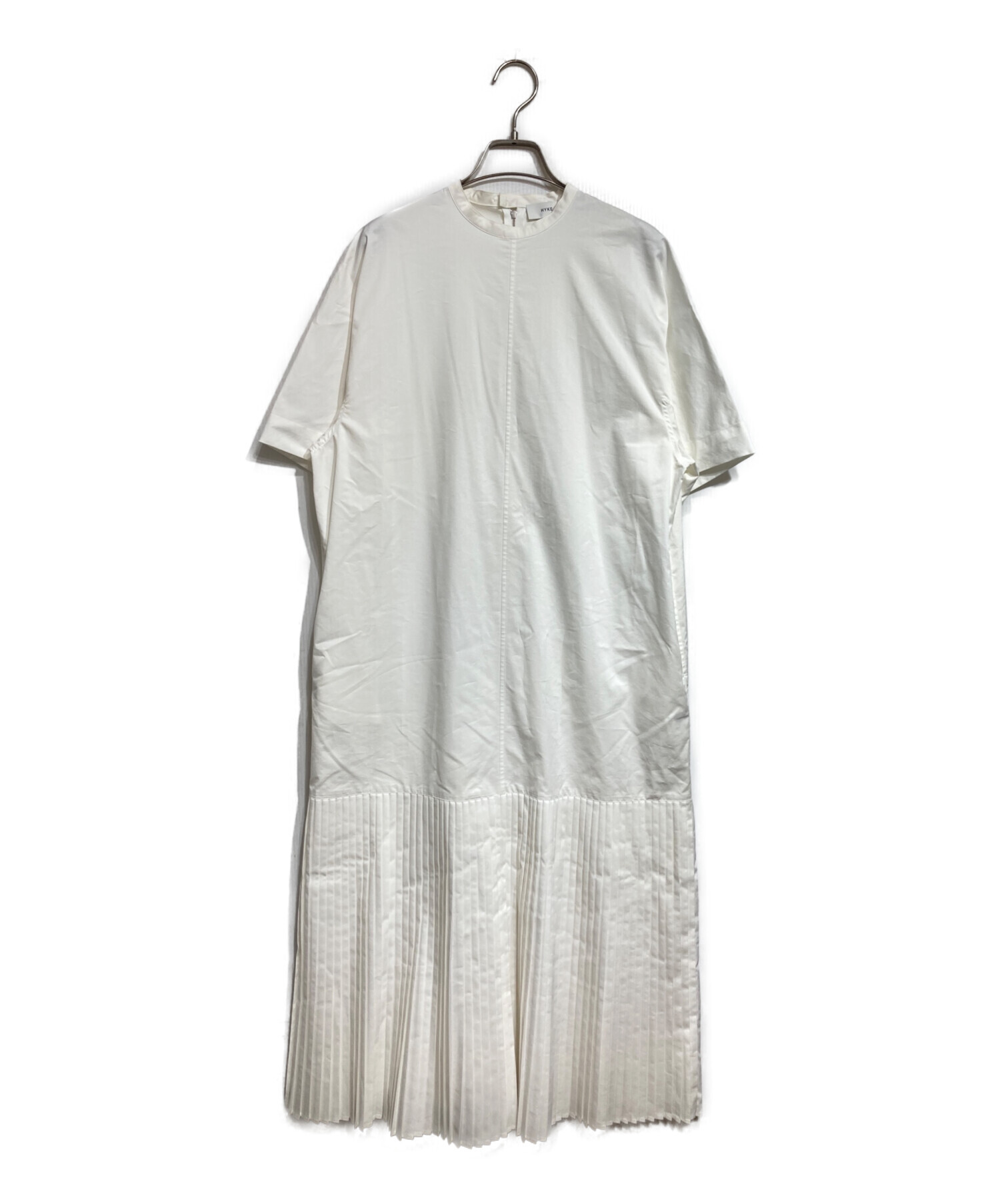中古・古着通販】HYKE (ハイク) T/C PLEATED SHIRT DRESS/プリーツ 