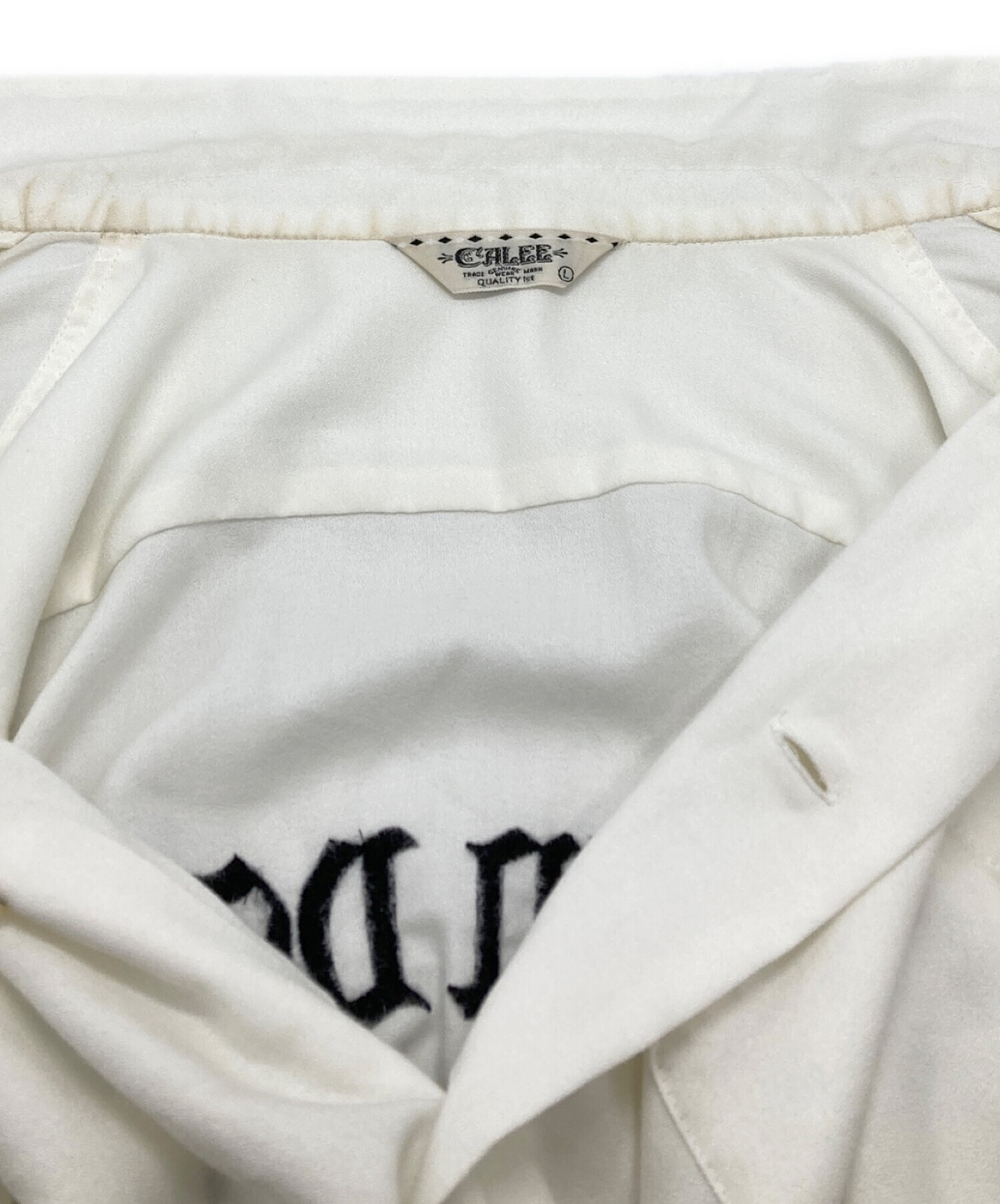 中古・古着通販】CALEE (キャリー) レーヨン混オープンカラーシャツ