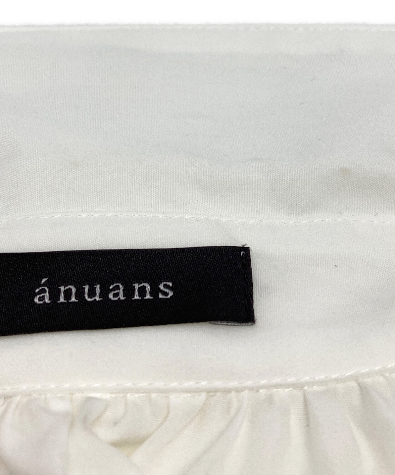 中古・古着通販】anuans (アニュアンス) Anniv.テントラインブラウス