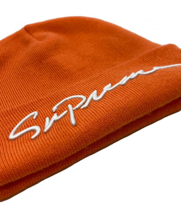 中古・古着通販】SUPREME (シュプリーム) ニット帽 オレンジ サイズ
